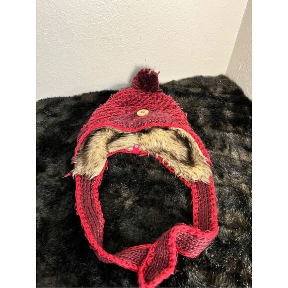 pistil Accessories - Pistil red faux fur trapper hat osfm‎